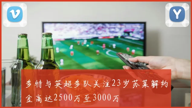 多特与英超多队关注23岁苏莱解约金高达2500万至3000万